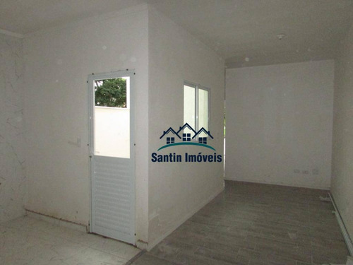 Cobertura Com 2 Quartos,, Sala, Cozinha, Vaga Coberta Com Planejados À Venda, 90 M² Por R$ 279.000 - Vila Guiomar - Santo André/sp - Co0349