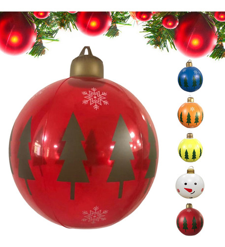 Bolas Inflables Navideñas De 24 Pulgadas For Exteriores