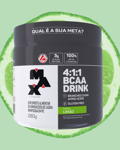 Bcaa Drink Limão 280g - Max Titanium