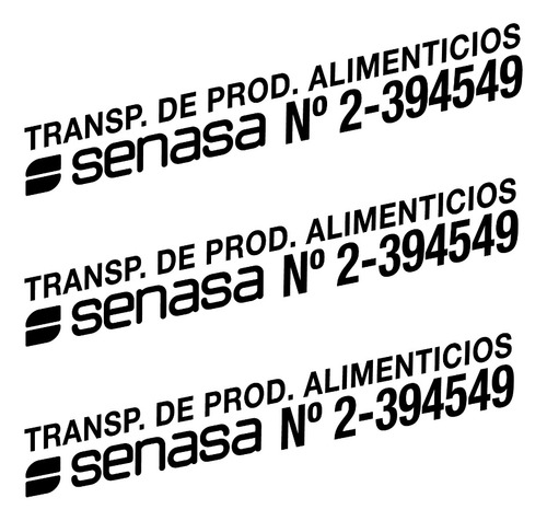 Calcomanias Senasa Calco Sticker Cartel