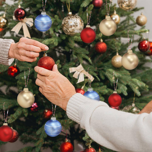 300 Ganchos De Cuerda Rojos Y Blancos Para Adornos Navidad