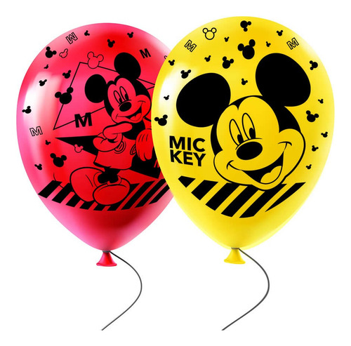 Globos Látex Otero Mickey Mouse Redondo Mickey Mouse 12  Mickey Mouse