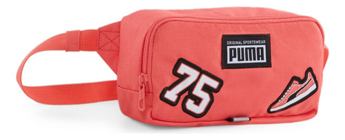 Cangurera Puma Patch Waist Bag Unisex 079515-03 Color Rosa Diseño de la tela Liso