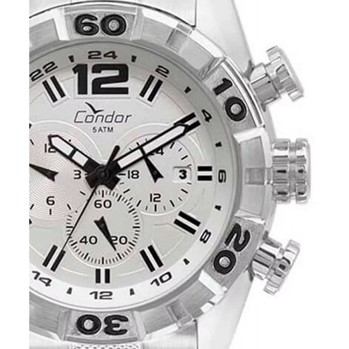 Relógio Condor Prateado Masculino Covd33au/3b Cronógrafo