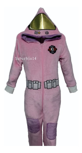 Pijama Kigurumi Astronauta Rosa Infantil