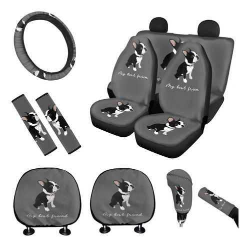 Dolyues French Bulldog Auto Accesorios Car Seat Covers Full