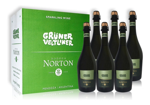 Vino Espumante Grüner Veltliner Caja X6 750ml Norton Mendoza