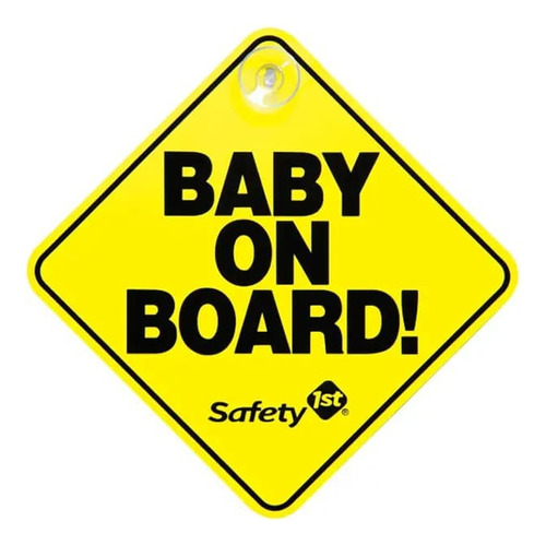 Letrero Baby On Board Amarillo