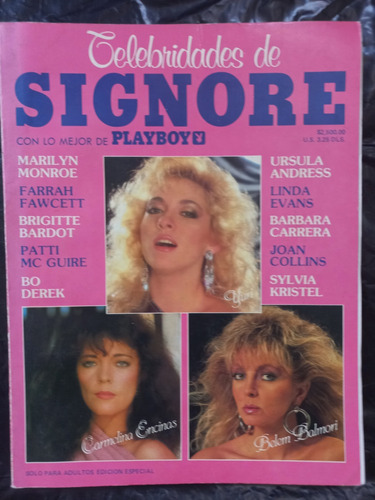 Revista Playboy Celebridades De Signore 1989