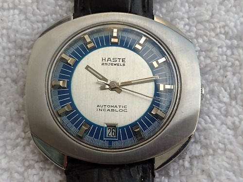 Reloj Haste Automático En Acero Vintage De Colección Jumbo