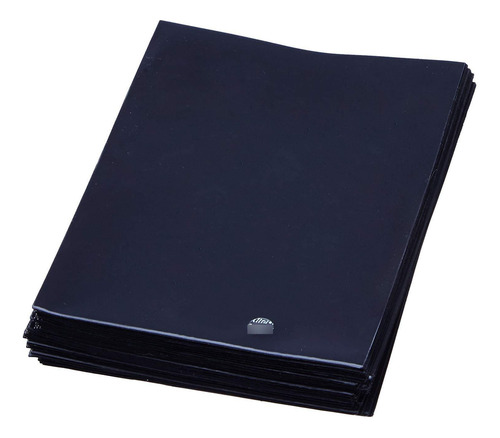 Fundas Protectoras Cubierta Tarjetas Estándar Color Negro 10