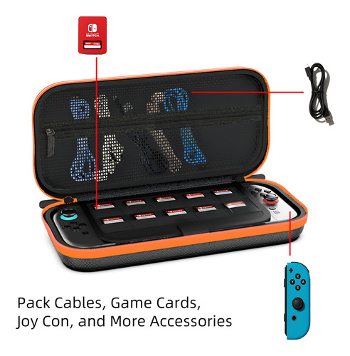 Carcasa Protectora Dura Para Switch 2 / Switch 1, Estuche
