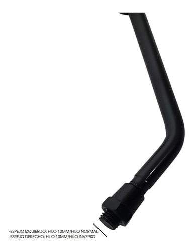 Imagen 3 de 8 de Espejos Para Moto Honda Xr125/150/250 Tornado (enduro)
