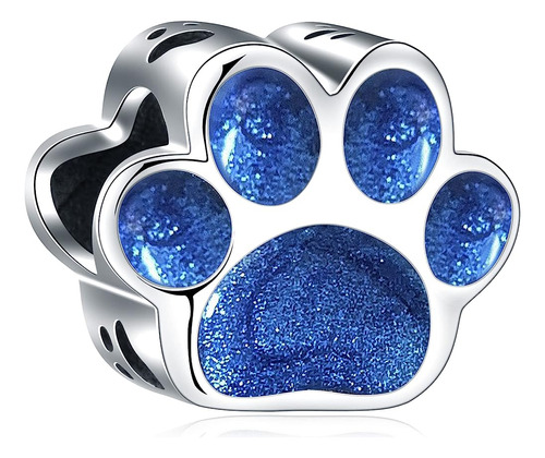 Dog Cat Paw Print Charms Fit Pandora Bracelet Necklace, Pet 