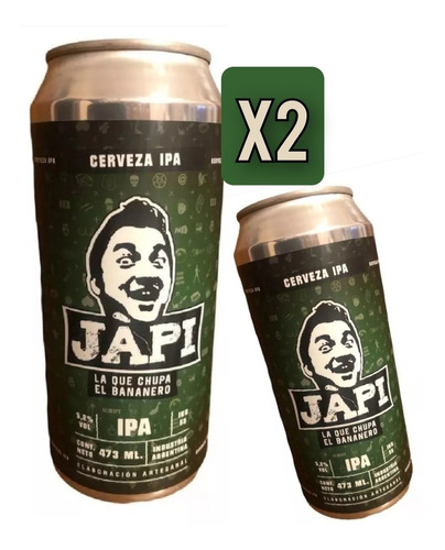 Cerveza Japi 473 Ml El Bananero  Ipa