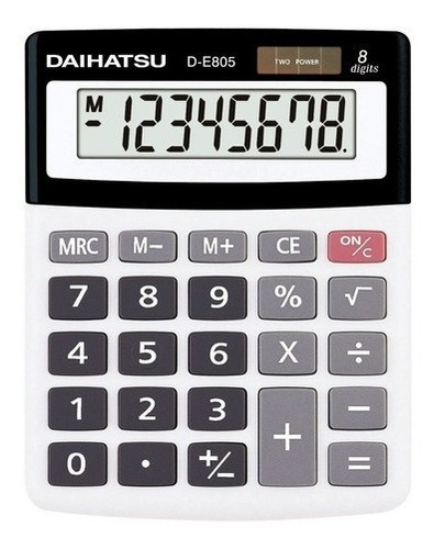 Imagen 1 de 3 de Calculadora Daihatsu D-e805 8 Dígitos De Mesa