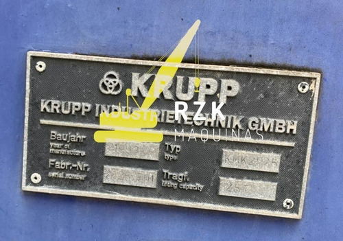 Guindaste Krupp Kmk2025 - 1993