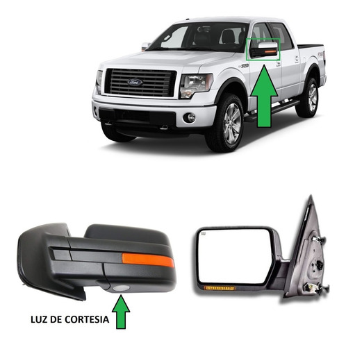 Espejo Izq Ford F150 2009 Al 14 Pintar-elect-defro-luz-abati