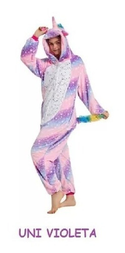 Imagen 5 de 10 de Pijama Kigurumi Unicornio Infantil De 1.10 A 1.40 Mts Niños