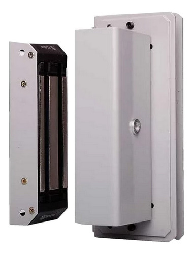 Kit Eletroima Dz M150 Porta Vidro De Correr 1 Folha Sem Fio Cor Cinza
