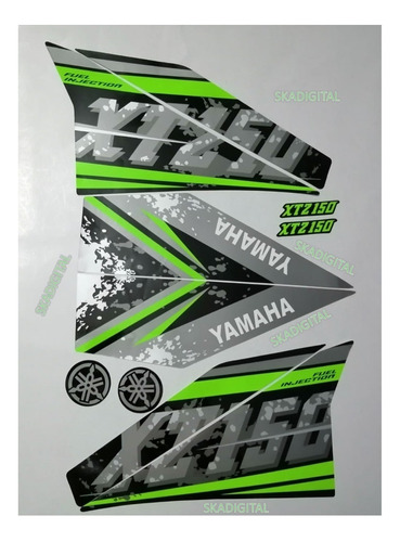 Kit Completo De Calcomanías  Yamaha Xtz 150 2021