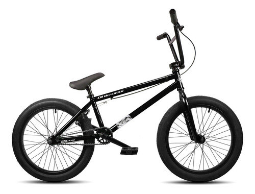 Bicicleta Bmx Cr-defender 100% Cromoly 3 Peças Central Mid Cor Preto Tamanho Do Quadro 21