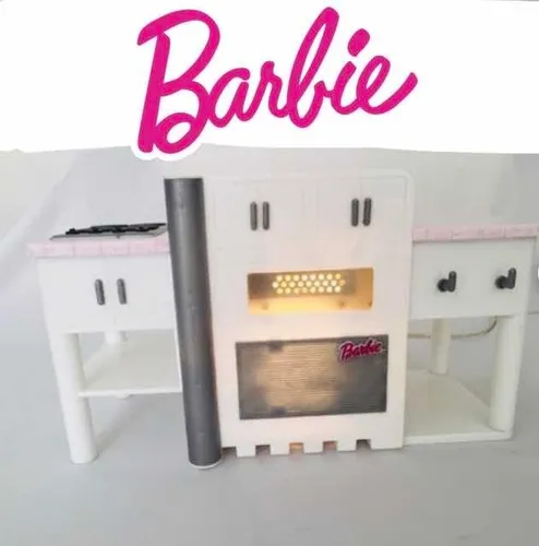 Mini Horno De Microondas Para Muñecas Barbie