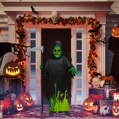 Disfraz De Cosplay Aterrador Para Halloween, Glowing Comics