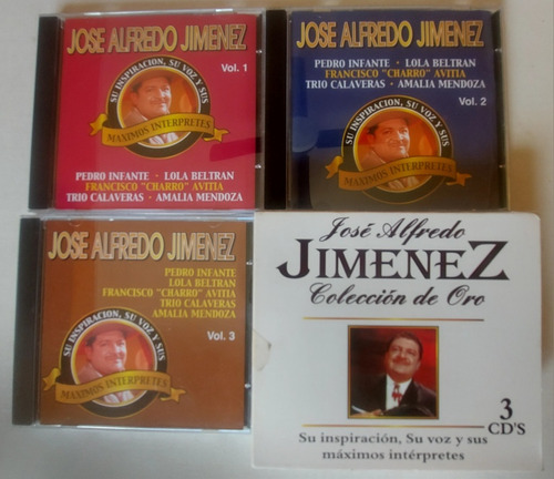 José Alfredo Jimenez Colección De Oro X 3cd's Excelentes 