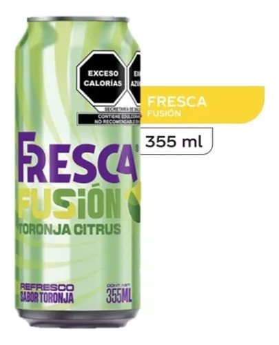 Refresco Fresca Fusion Toronja Citrus 3 Pzs De 355 Ml C/u