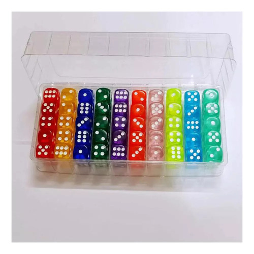 Wu-chuang 100 Piezas De Dados De Juegos De 6 Caras