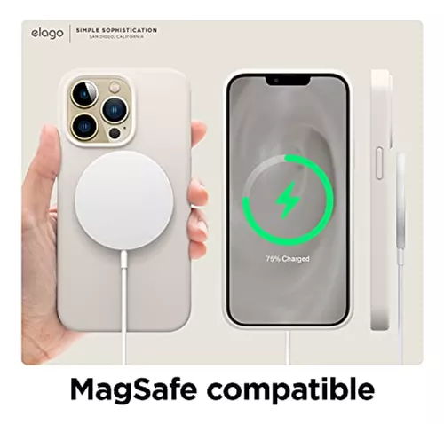 elago Compatible con iPhone 14 Pro Max, funda de silicona líquida, funda  protectora de cuerpo completo, a prueba de golpes, funda delgada para