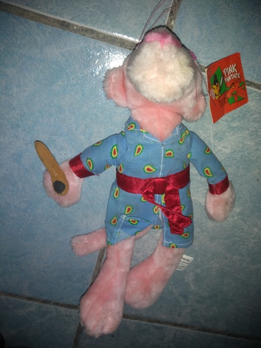 Pink Panther The Color Of Cool Plush Huge Hefner Pipa Y Bata (Usado)