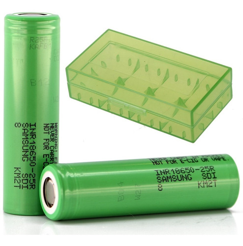 2 Baterias Samsung 25r 18650 2500mah 20a