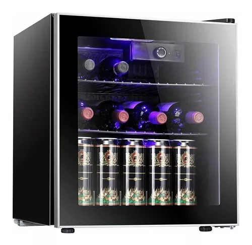 comprar Mini Refrigerador Frigobar Puerta De Cristal 46 Latas Bar
