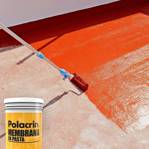 Imagen 4 de 7 de Polacrin Membrana En Pasta Premiun 20 Lts Colores