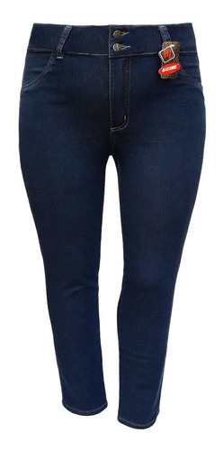 Calça Jeans Feminina Malha Denim Cint.alta Plus Size 48 A 60