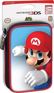 Estuche Super Mario Rigido Negro Nintendo 3ds/2ds Xl Nuevo