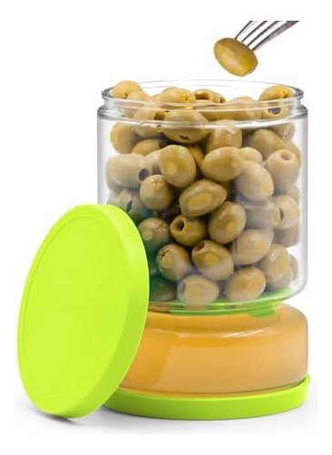 Recipiente De Vidrio Para Pepinillos Y Aceitunas, Tarro Herm