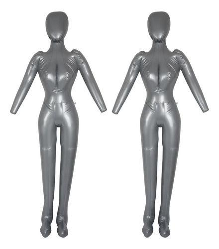 2 Manequins Infláveis De Corpo Inteiro Para Mulheres Com Bra