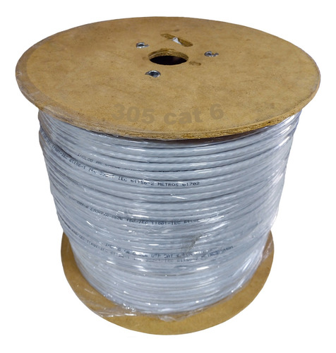 Cable Utp Categoria 6e Cat 6 Exterior 305mts Cobre 100% Puro