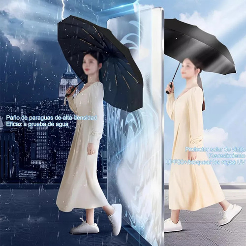 Guarda-chuva Automático Reforçado Extra Grande De 106 Cm Com