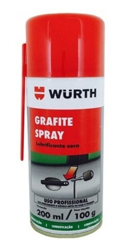 Grafito Spray Wurth Lubricante Llaves Candados Ventanas Cade