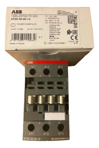 Contactor Abb Af26-30-00-13 Bobina De 100-250v Nuevo En Caja