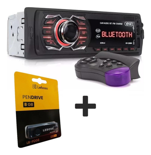 Auto Radio Automotivo Bluetooth Controle Volante + Pendrive