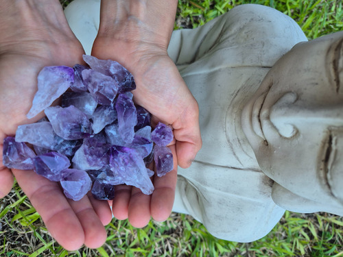 Puntas De Amatista De 3-4cm X 5 Unidades - Piedra Energética Violeta