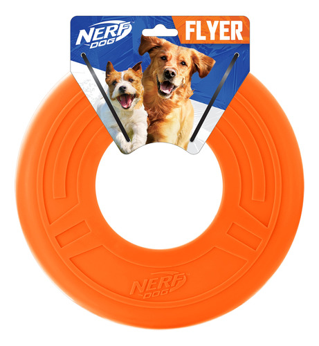 Nerf Dog Flyer Atmico De 10 Pulgadas, Color Naranja