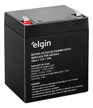 Comprar Bateria Elgin 12v 5ah Vrla Selada Nobreaks, Automação