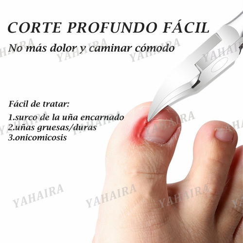 Kit Herramientas Uñas Encarnadas Set Pedicura Corta Uñas 6pz