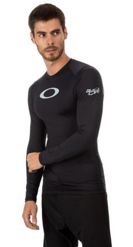 Imagem 4 de 5 de Camisa Uv+ Oakley Surf Blades Manga Longa Secagem Rapida
